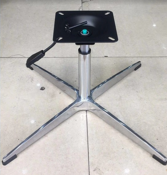 铝合金四星脚底盘十字沙发底座休闲椅四爪底盘转椅地盘办公椅脚