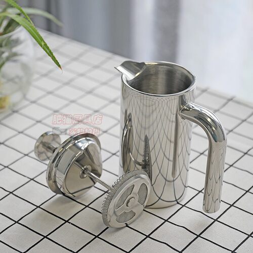 滤压式咖啡过滤泡茶壶保温不锈钢