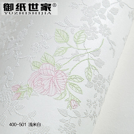 御纸世家 3D田园无纺布墙纸 客厅韩式婚房美式乡村小碎花卧室壁纸