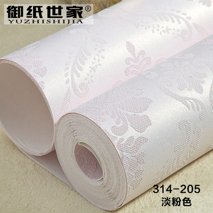 御纸世家欧式奢华无纺布墙纸卧室客厅加厚电视背景墙大马士革壁纸