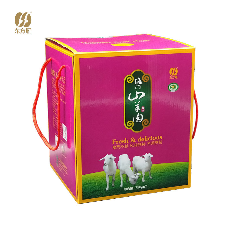 [江苏特产]东方雁张謇状元宴红烧山羊肉750g*2乐扣装熟食小吃