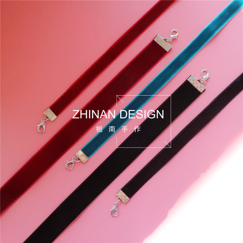CHOKER基础款天鹅绒锁骨项链