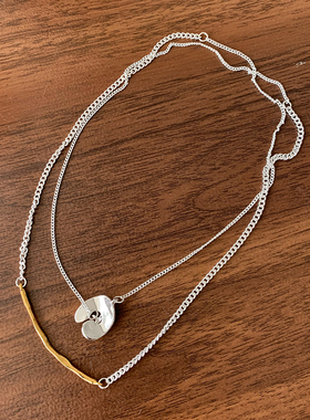 铜镀真金女多种戴法项链毛衣链