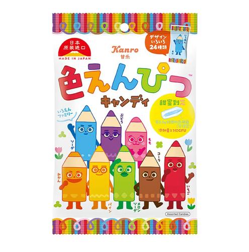 日本进口甘乐儿童创意水果铅笔糖
