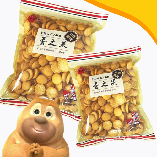400克鸡蛋味儿童零食糕点多良见