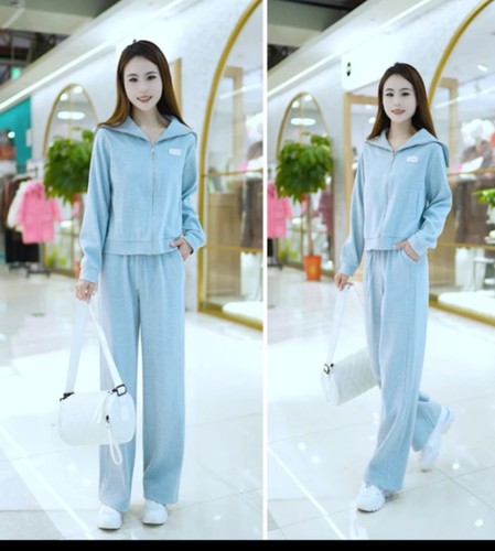 715时尚休闲套装女春秋季穿搭一整套显瘦海军领卫衣阔腿裤两件套