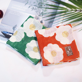 日本进口手帕手绢女士纯棉薄款 柔软透气吸汗方巾小围巾礼盒伴手礼