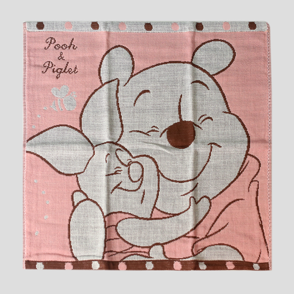 日本制迪士尼手帕手帕毛巾纯棉宝宝儿童卡通可爱擦汗今治抗菌防臭