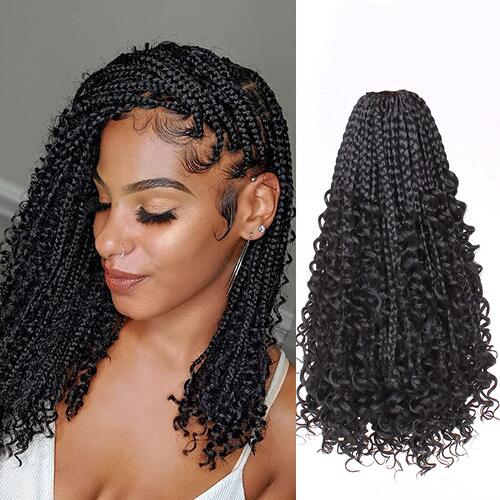 14 Inch Boho Box Braids 8 Packs Goddess Box Braids Crochet