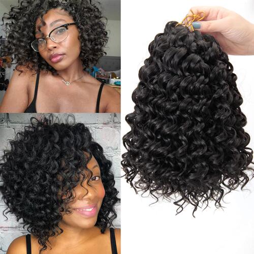 GoGo Curl Crochet hair 10inch Water Wave Crochet hair Short