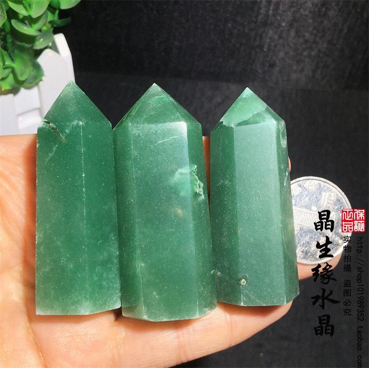 天然手工打磨东陵玉单尖柱子原石清仓特价一组