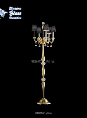 意大利 Murano Sibilla水晶落地灯法式复古风别墅客厅高档婚庆灯