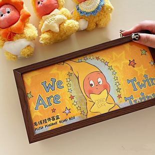 可定制氛围感灯箱摆件装饰画酒吧饭店直播间高级感摆件民宿装饰品