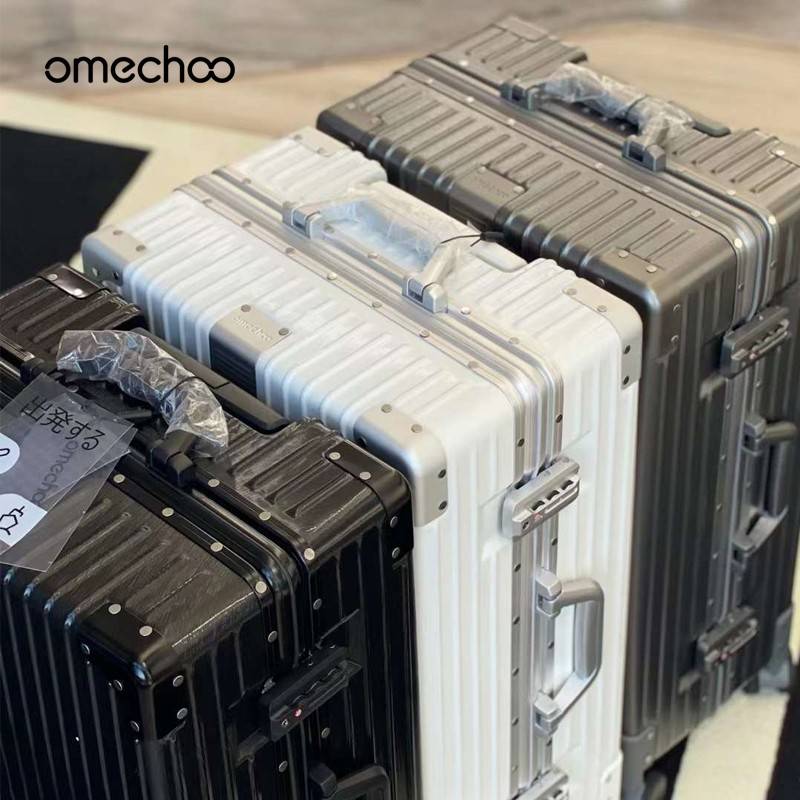 日本OMECHOO/欧米丘三代多功能铝框拉杆箱静音万向轮登机行李箱