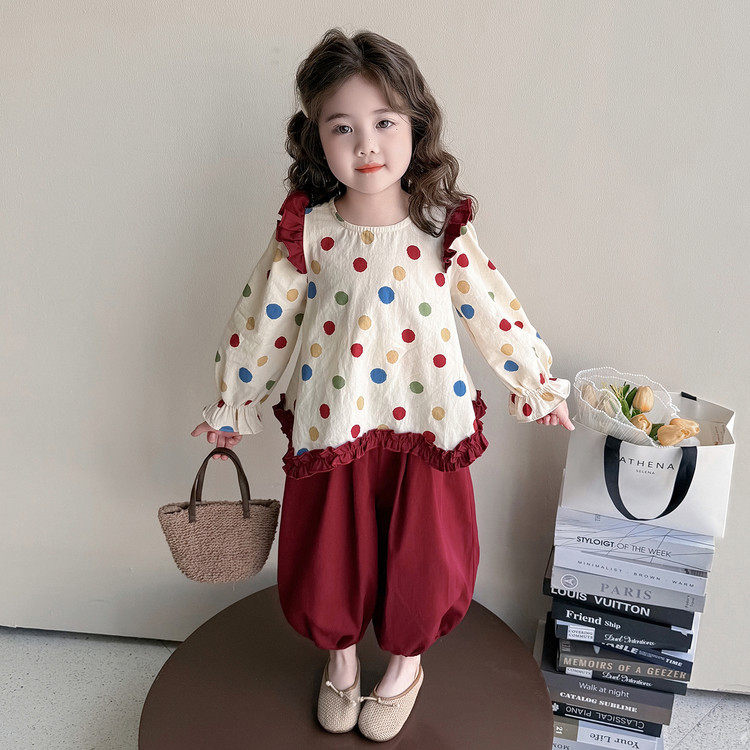 女童春装2026新款洋气时髦套装女宝春季洋气穿搭早春韩系儿童衣服