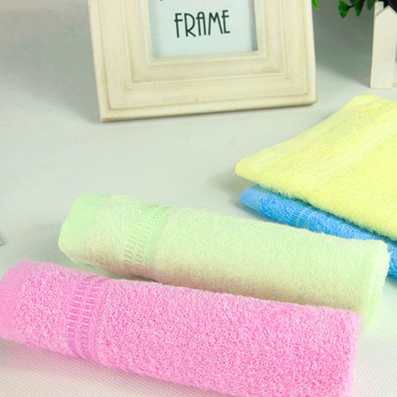 5-10条金好竹纤维四方巾婴儿儿童洗脸手帕擦汗小毛巾幼儿园好柔软