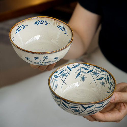 巷子尾〖高颜值小碗〗4.5英寸陶瓷饭碗家用粥碗米饭碗精致甜品碗