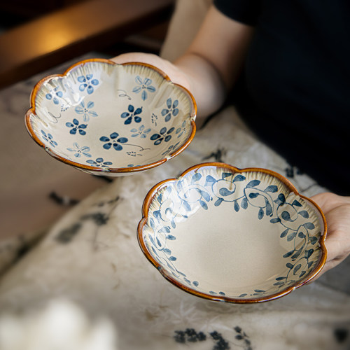 6英寸花朵盘好看的水果盘甜品盘