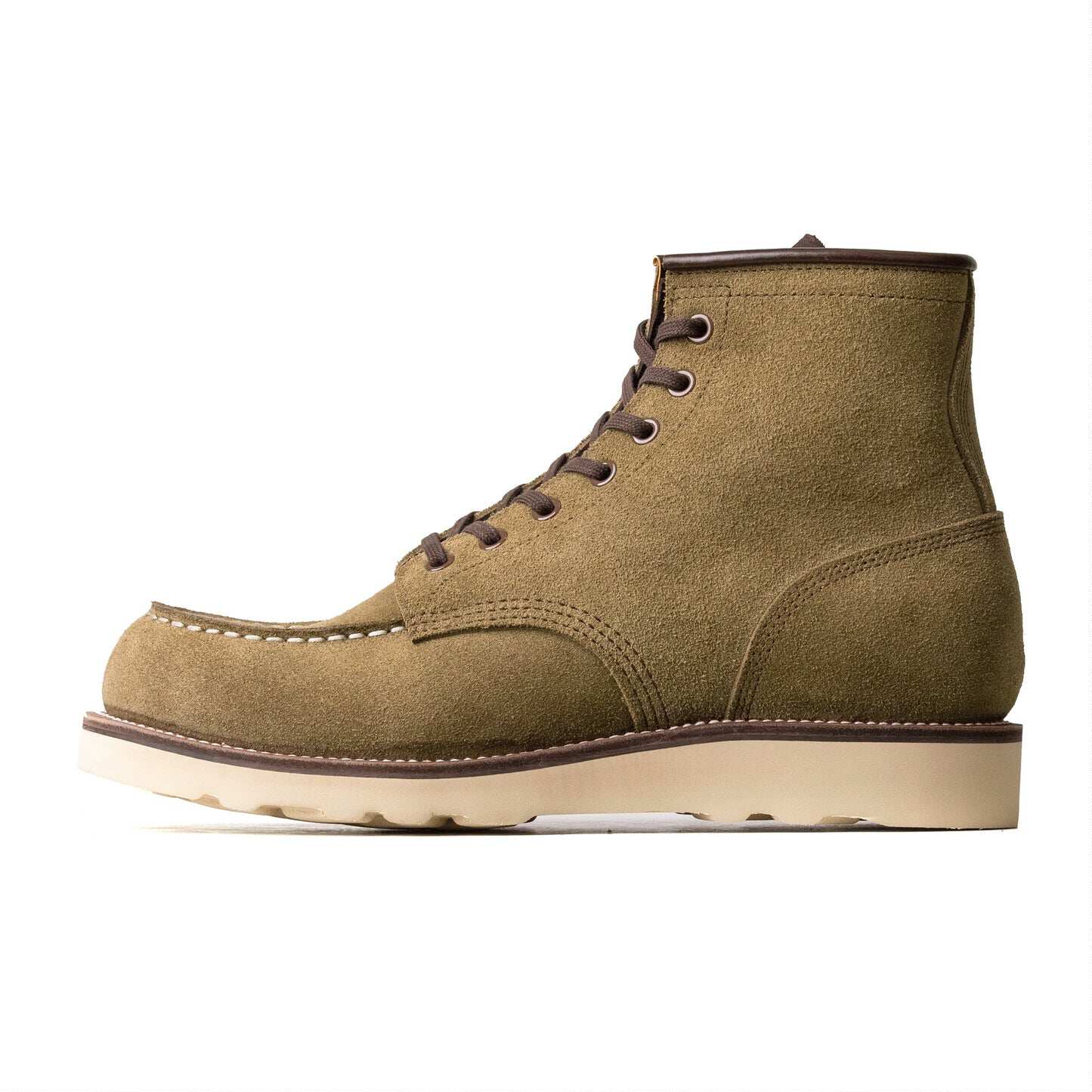 City MocToe Boot -luosjiet®boots-Olive Oiled Nubuck Reverse