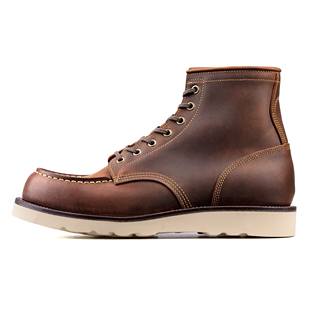 luosjiet®boots Boot Crazy Horse Brown City Red MocToe