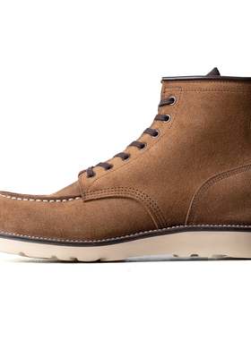City MocToe Boot -luosjiet®boots - Tan Oiled Nubuck Reverse