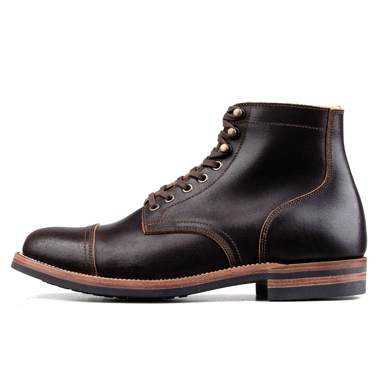 西部鞋神封蜡皮服务靴