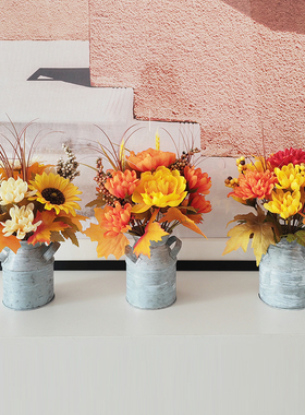 室内装饰品桌面摆放秋色叉腰壶