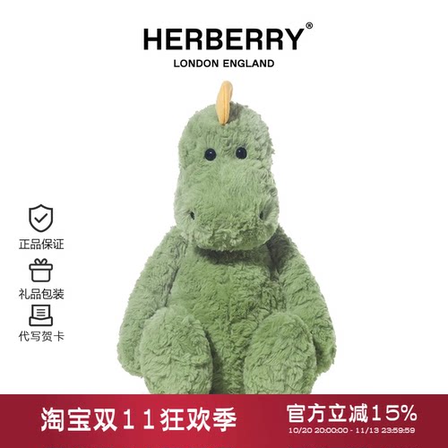 迅猛龙毛绒玩具可爱恐龙玩偶
