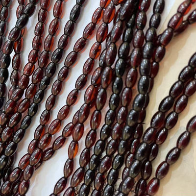 【极乐土琥珀】5148天然血珀散珠米珠  天然琥珀散珠 保真