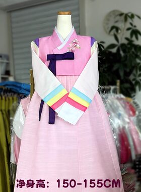 朝鲜族儿童民俗服装演出韩服舞台服女孩150-155