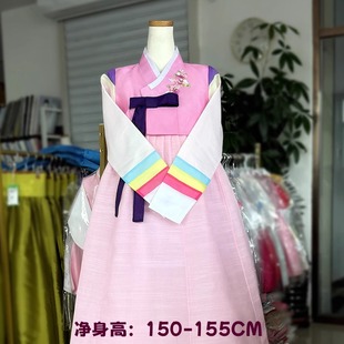 朝鲜族儿童民俗服装演出韩服舞台服女孩150-155