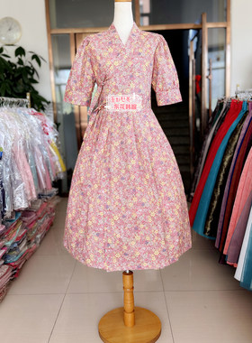 朝鲜族 生活韩服连衣裙 日常韩服连衣裙 断码特价