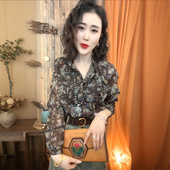 长袖 衬衣打底衫 丝麻衬衫 休闲遮肉显瘦薄款 宽松大码 欧货春秋夏时尚