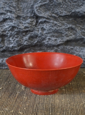 红釉摆件古董古玩