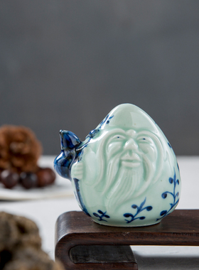 民国寿星水滴摆件古董古玩
