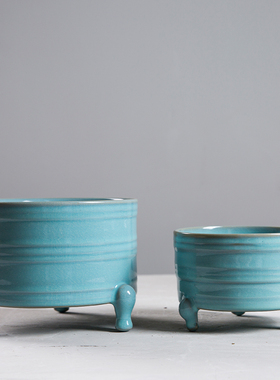 汝窑香炉复古工艺品摆件