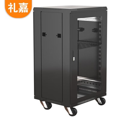礼嘉 经济款 1.2米22U网络机柜19英寸1200*600*600黑色 LJ-G86122