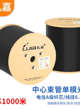 礼嘉（LIJIA）铠装单模光缆中心束管 8芯1000米  LJ-8B1K