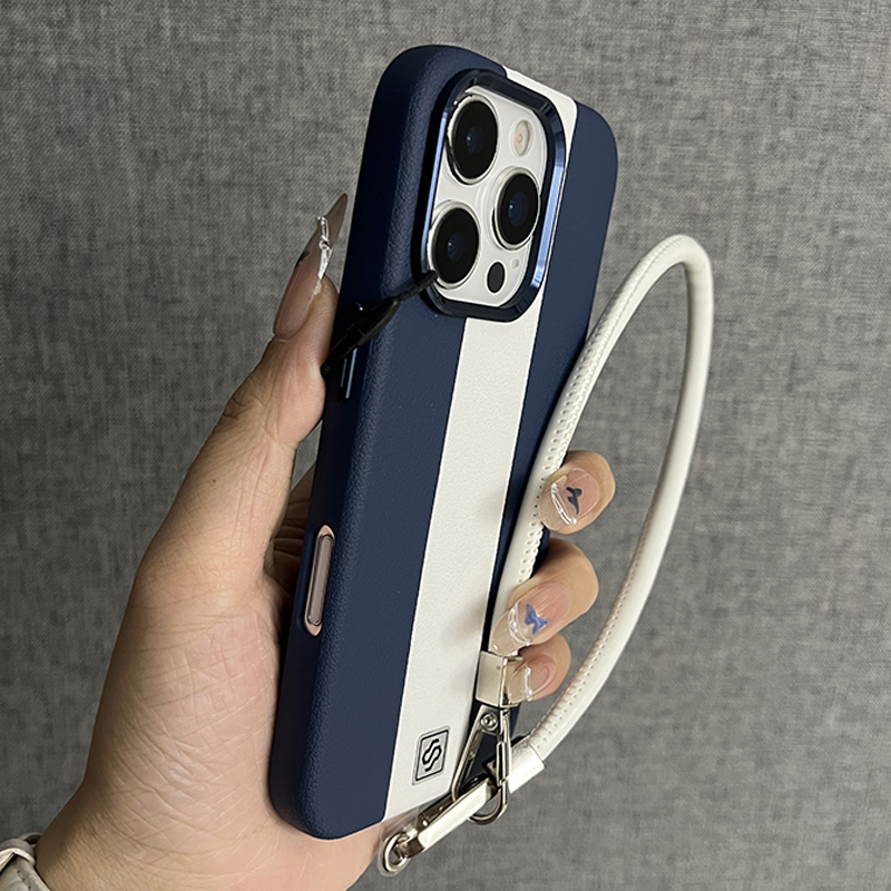 适用iphone16promax手提绳手机壳