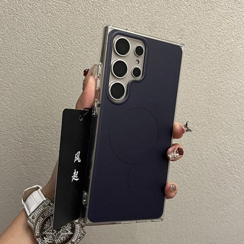 适用三星s24ultra海蓝磁吸手机壳