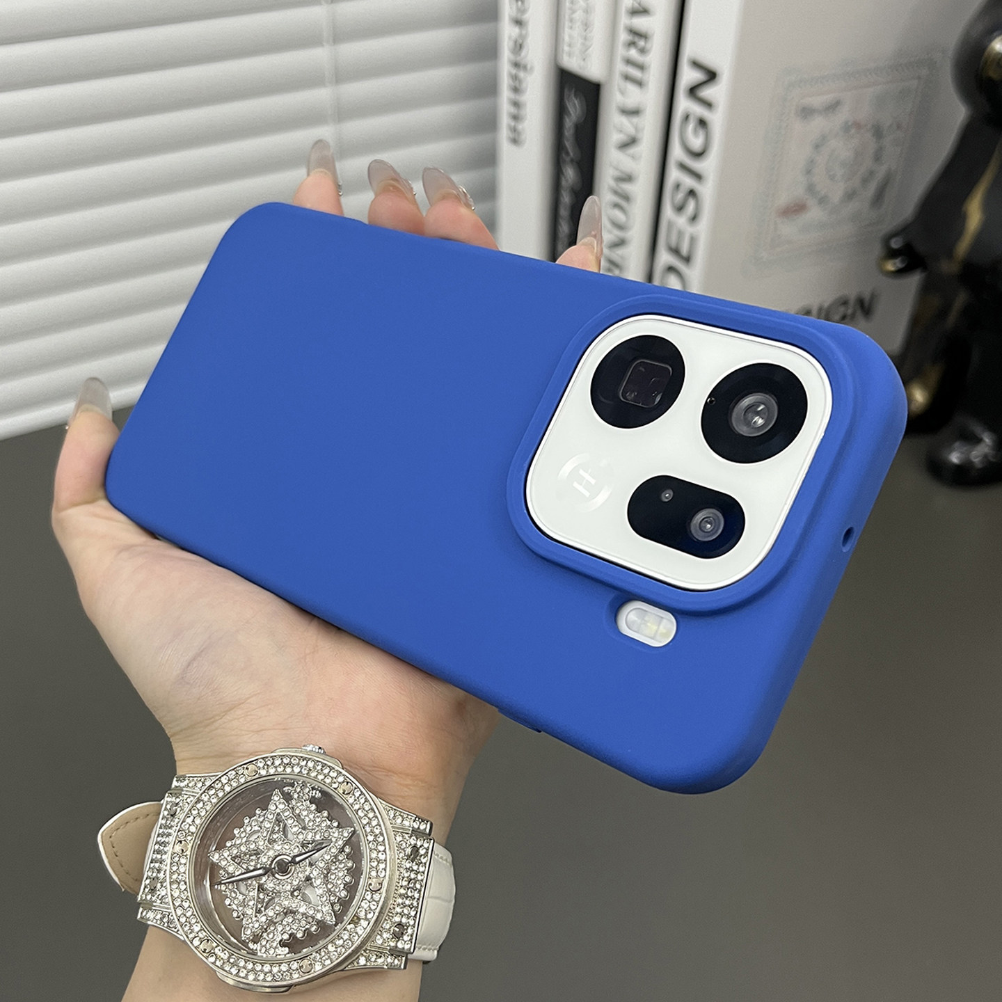 三只鱼【潮牌肤感液态硅胶克莱因蓝】适用于OPPOFindx9pro/findx9手机壳新款个性网红防摔全包保护套男女创意,3C数码配件,手机保护套/壳,淘宝优惠券,粉丝福利购,淘宝优惠卷