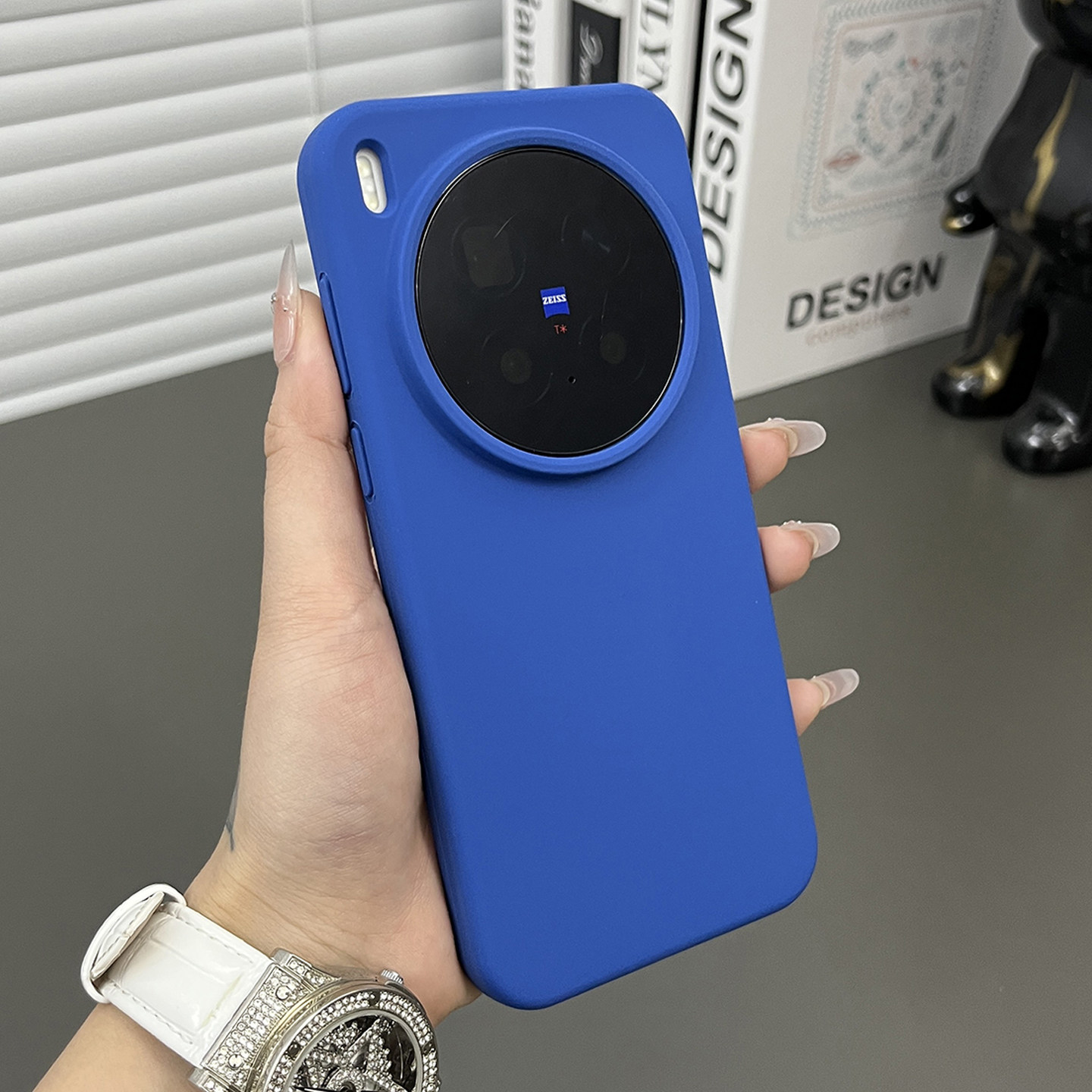 三只鱼【个性肤感液态硅胶克莱因蓝】适用于vivox300pro/vivox300手机壳新款高档时尚防摔全包保护套男女网红,3C数码配件,手机保护套/壳,淘宝优惠券,粉丝福利购,淘宝优惠卷