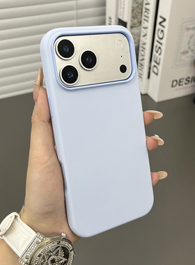 三只鱼【潮牌肤感液态硅胶浅蓝色】适用于苹果17/16/15/14promax手机壳新款ipone个性高档防摔全包保护套男女