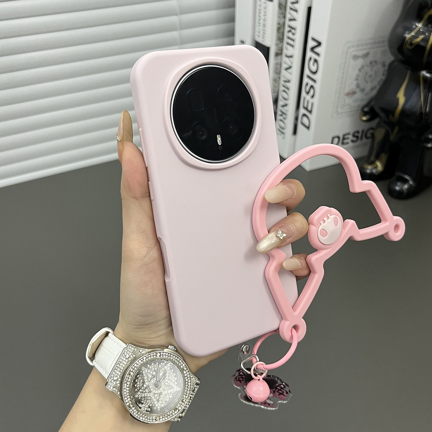 三只鱼【可爱液态硅胶少女粉手提环】适用于荣耀magic8/7/6pro/x70/60手机壳新款卡通防摔小众全包保护套男女,3C数码配件,手机保护套/壳,淘宝优惠券,粉丝福利购,淘宝优惠卷