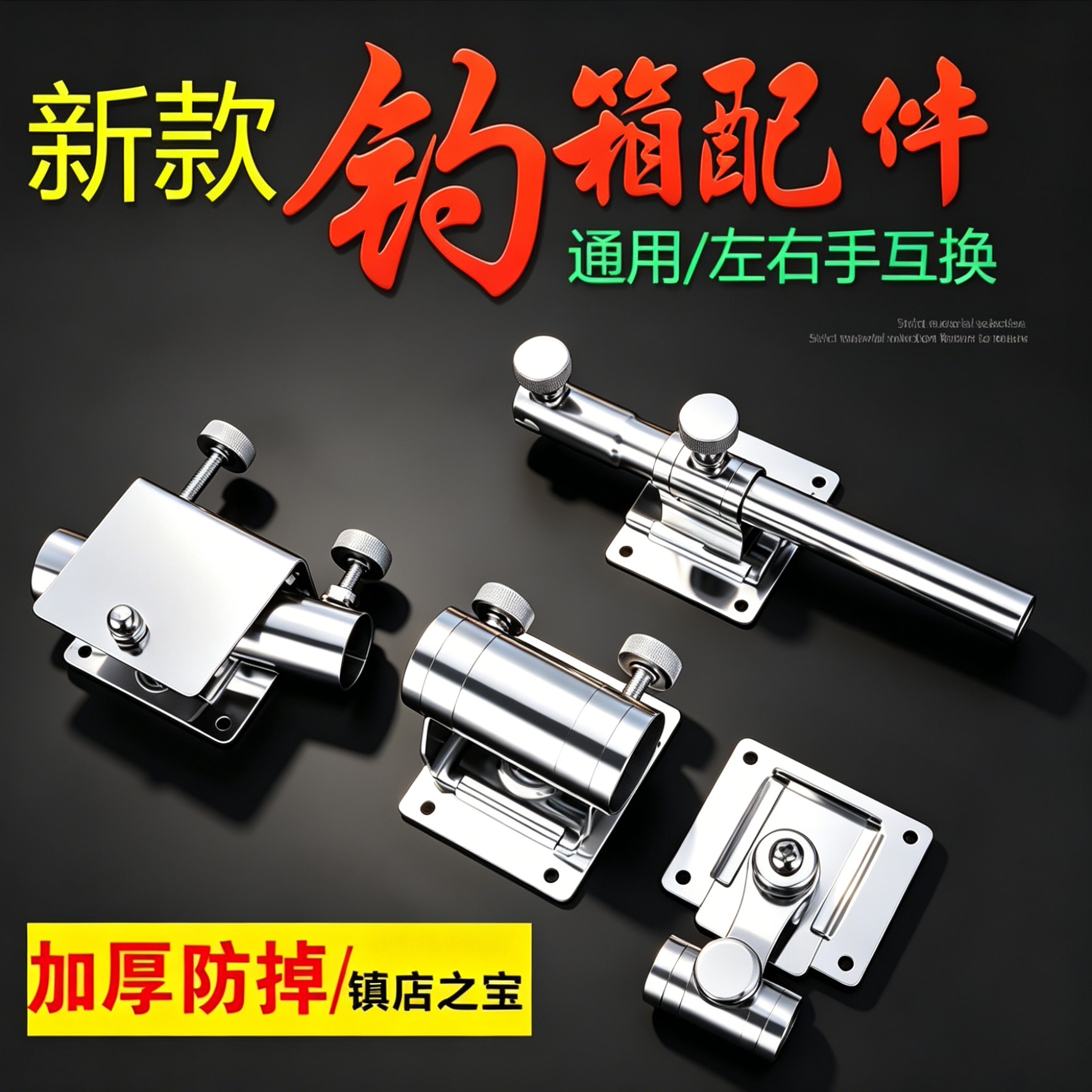 通用加厚插片式全套钓箱配件图片
