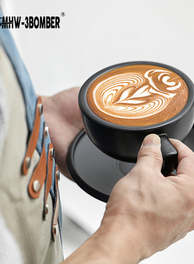 MHW-3BOMBER轰炸机泽田杯 陶瓷杯咖啡杯碟套装 拿铁拉花杯280ml