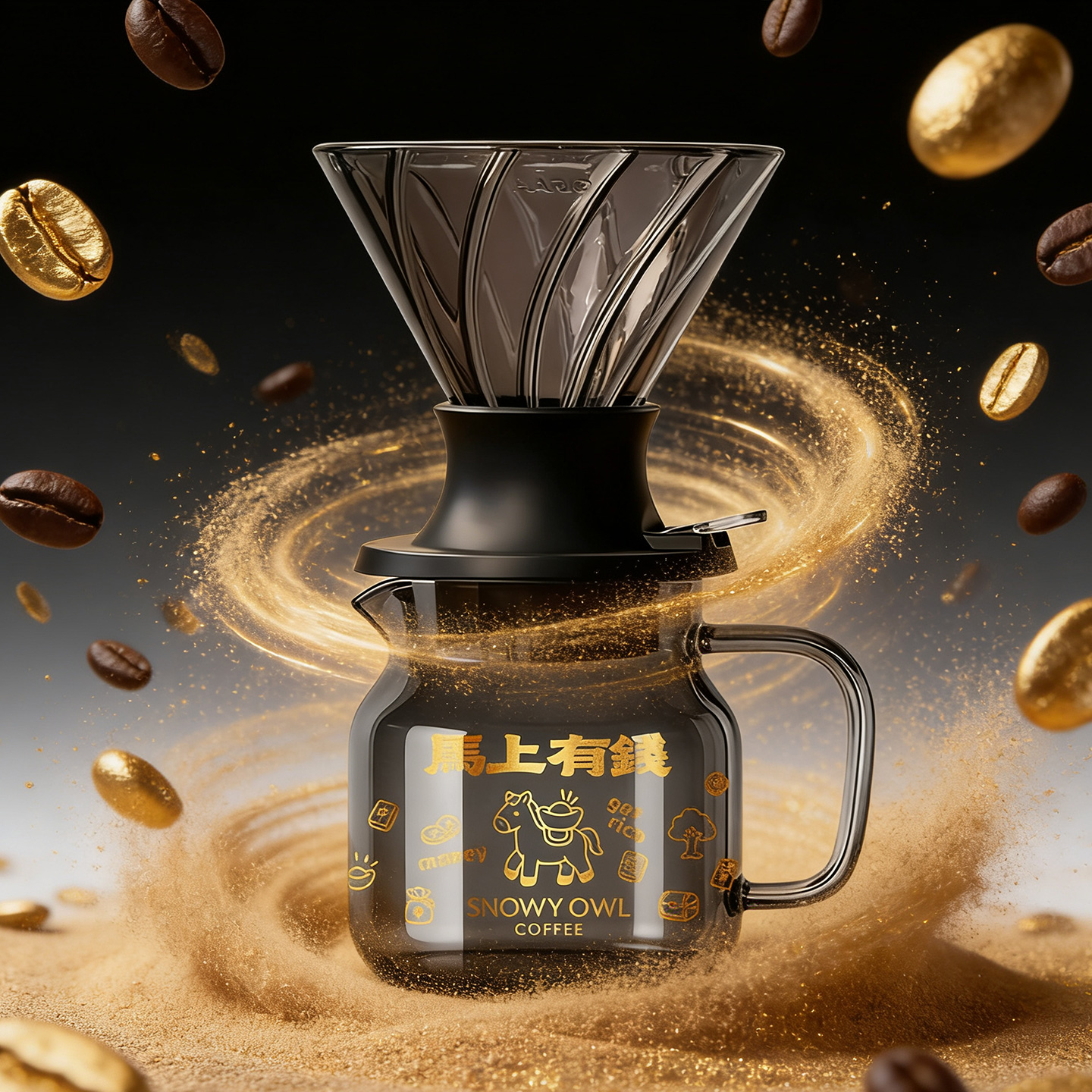 雪昂手冲咖啡分享壶玻璃壶