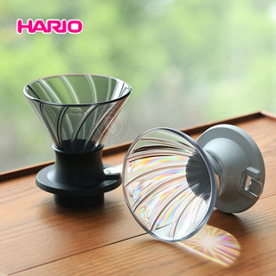 HARIO聪明杯V60滤杯凹槽浸泡滤杯树脂Tritan滴滤杯手冲咖啡器具