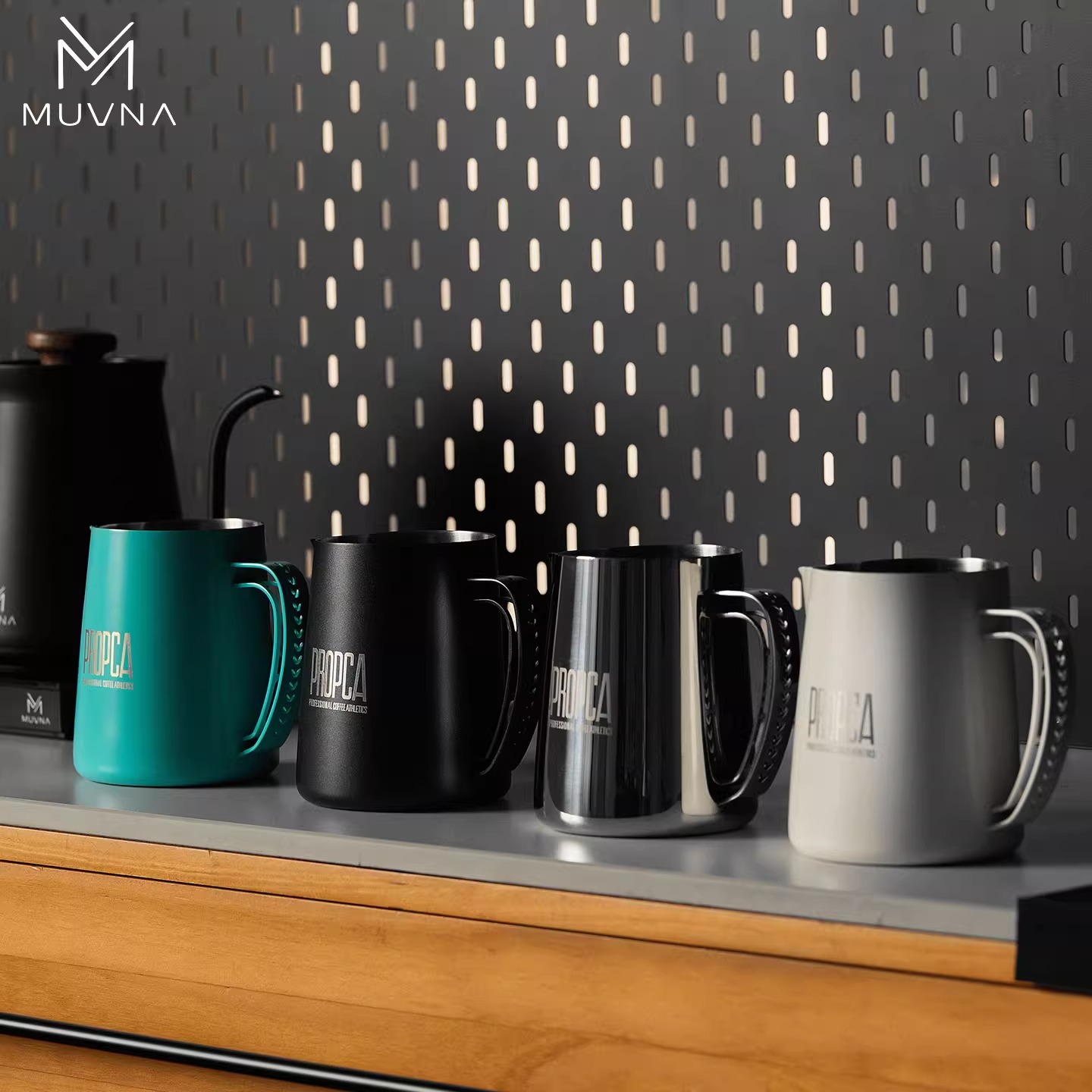 MUVNA慕威纳 DBW双翼拉花缸咖啡专业拉花打奶杯PCA严嘉琦联名款