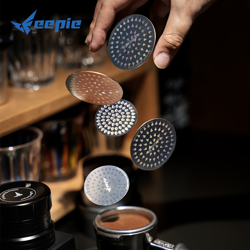 feepie啡派水滴二次分水网意式咖啡机手柄金属滤网烧结片均匀萃取